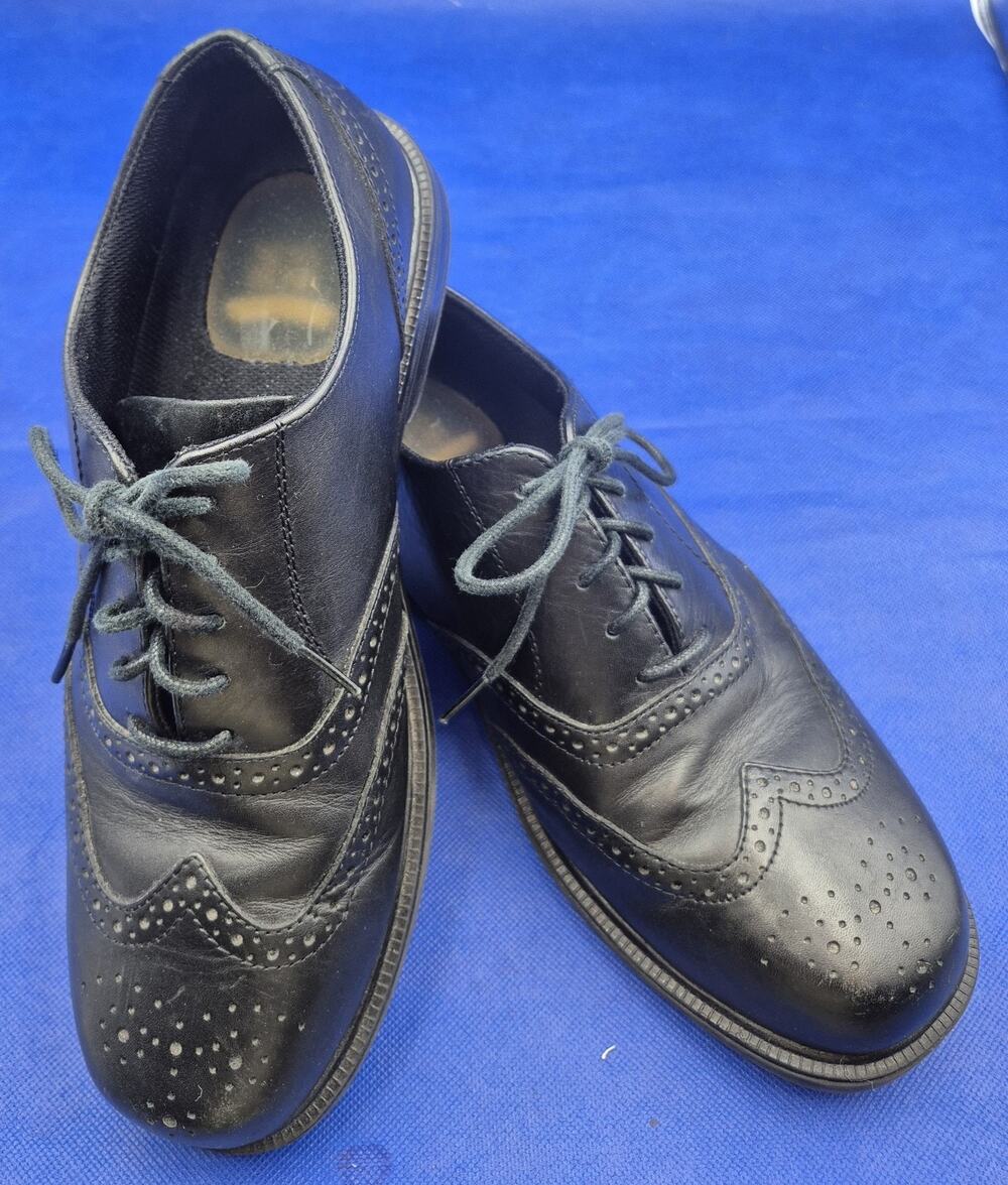 NUNN BUSH Black Leather Wingtip Oxford Dress Shoes Mens Size 10M BARELY USED